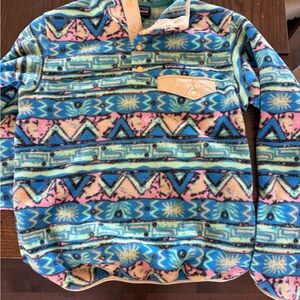 Patagonia Synchilla Blue and Pink Fleece